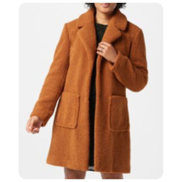 Sam Edelman Jackets & Blazers - NWT Sam Edelman Cognac Brown Faux Fur Teddy Jacket sz xs